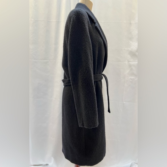 Barney’s CO-OP long wool robe coat with belt size women’s M - Picture 4 of 8